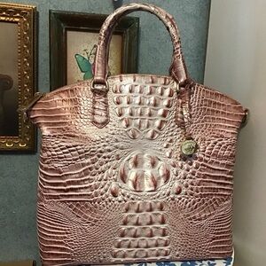 Brahmin Lrg Duxbury satchel in pink icing 🧁